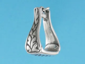 Microsculptures 0783 Bell Stirrup Silver Charm