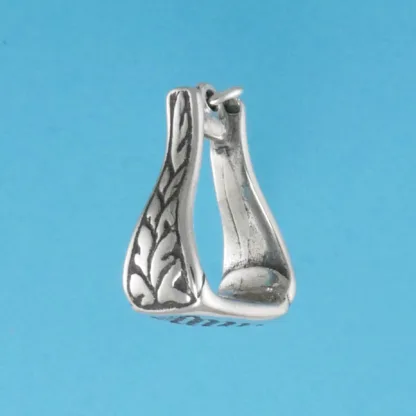 Microsculptures 0783 Bell Stirrup Silver Charm