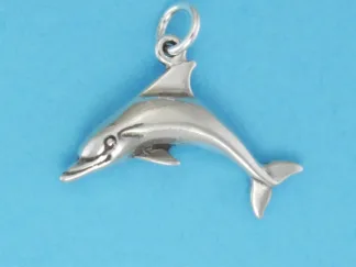 Microsculptures 0788 Bottlenose Dolphin Silver Charm