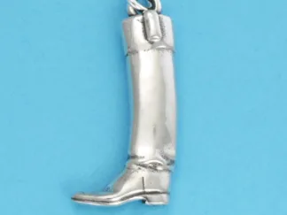 Microsculptures 0792 Hunt Boot Silver Charm