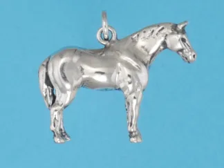 Microsculptures 0794 Quarter Horse Silver Charm