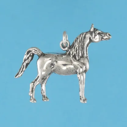 Microsculptures 0795 Arabian Horse Silver Charm