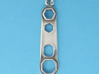 Microsculptures 0805 Hubcap Wrench Silver Charm