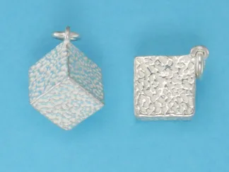 Microsculptures 0808 Sugar Cube Silver Charm