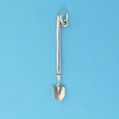 Microsculptures 0824 Shovel Silver Charm