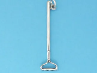 Microsculptures 0825 Rake Silver Charm