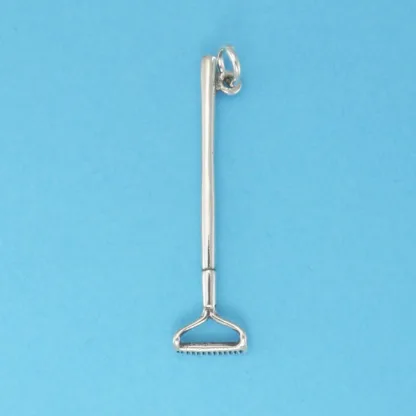 Microsculptures 0825 Rake Silver Charm