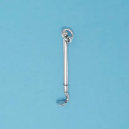 Microsculptures 0826 Hoe Silver Charm
