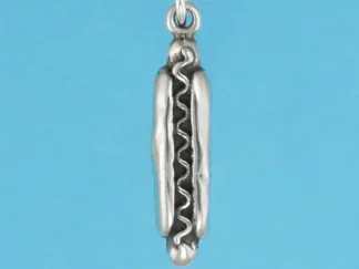 Microsculptures 0835 Hot Dog Silver Charm