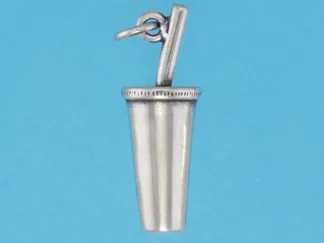 Microsculptures 0848 Fountain Drink Silver Charm