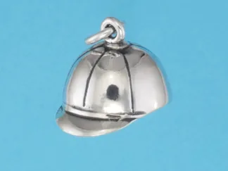 Microsculptures 0948 Hunt Cap Silver Charm