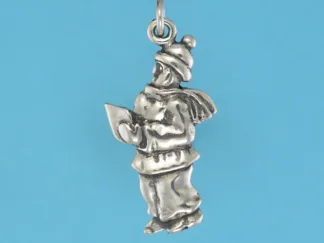 Microsculptures 0953 Christmas Caroler Silver Charm