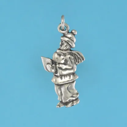 Microsculptures 0953 Christmas Caroler Silver Charm