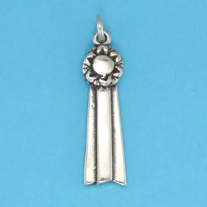 Microsculptures 0958 Show Ribbon Silver Charm