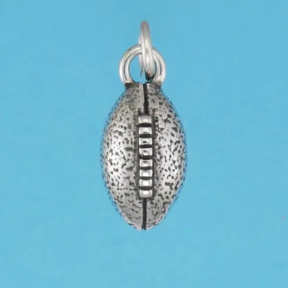 Microsculptures 0960 Football Silver Charm