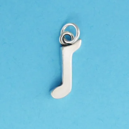 Microsculptures 0962 One Eighth Musical Note Silver Charm
