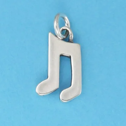 Microsculptures 0963 Musical Note Silver Charm