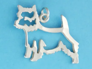 Microsculptures 0973 West Highland White Terrier Silver Charm