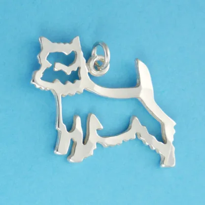 Microsculptures 0973 West Highland White Terrier Silver Charm