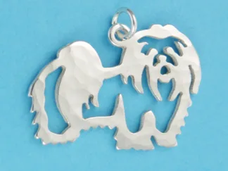 Microsculptures 0977 Shih Tzu Silver Charm