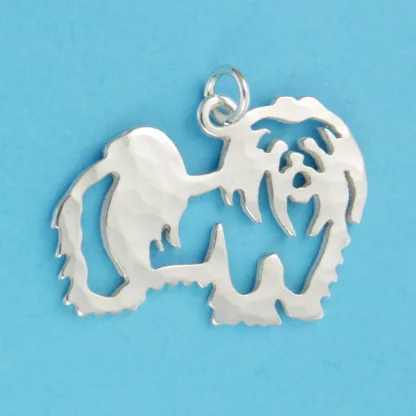 Microsculptures 0977 Shih Tzu Silver Charm
