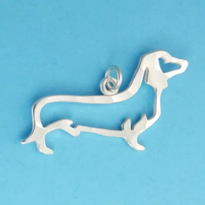 Microsculptures 0979 Dachshund Silver Charm