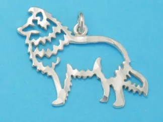 Microsculptures 0981 Shetland Sheepdog Silver Charm