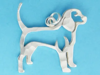 Microsculptures 0985 Beagle Silver Charm