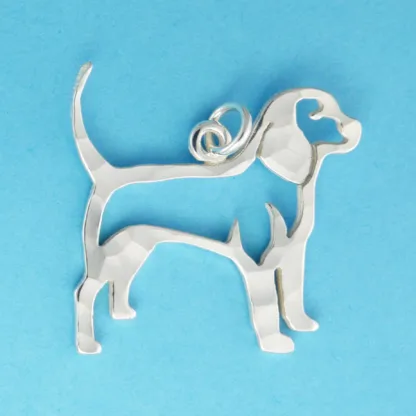 Microsculptures 0985 Beagle Silver Charm
