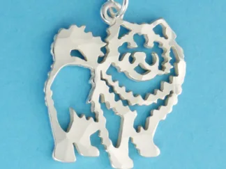 Microsculptures 0989 Chow Chow Silver Charm