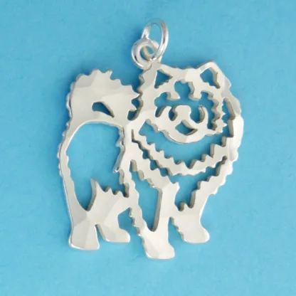 Microsculptures 0989 Chow Chow Silver Charm