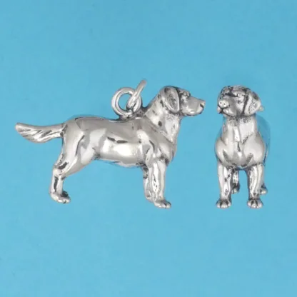 Microsculptures 1240 Labrador Retriever Silver Charm