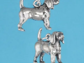 Microsculptures 1241 Beagle Silver Charm