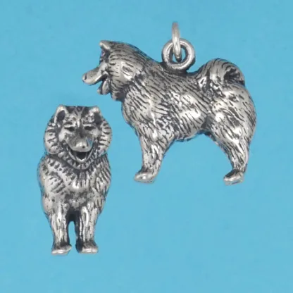 Microsculptures 1243 Samoyed Silver Charm