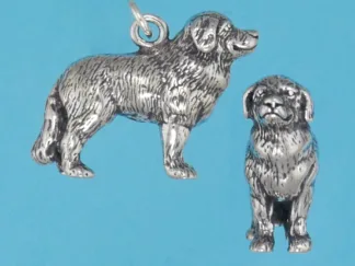 Microsculptures 1245 Great Pyrenees Silver Charm