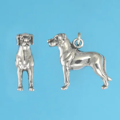 Microsculptures 1247 Great Dane Silver Charm