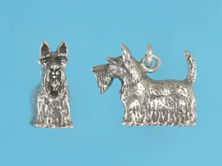 Microsculptures 1248 Scottish Terrier Silver Charm
