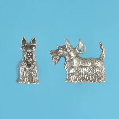 Microsculptures 1248 Scottish Terrier Silver Charm