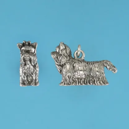 Microsculptures 1249 Yorkshire Terrier Silver Charm