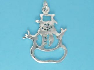 Microsculptures 1251 Snowman Silver Charm