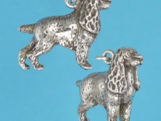 Microsculptures 1261 Cocker Spaniel Silver Charm