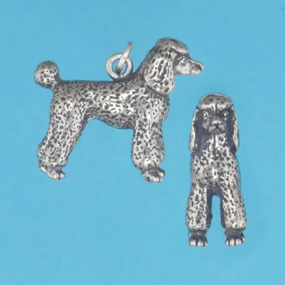 Microsculptures 1262 Poodle Silver Charm