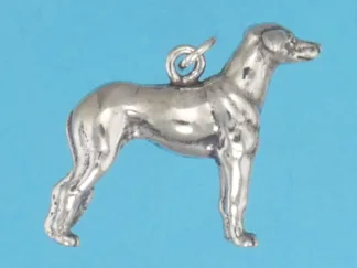 Microsculptures 1263 Greyhound Silver Charm