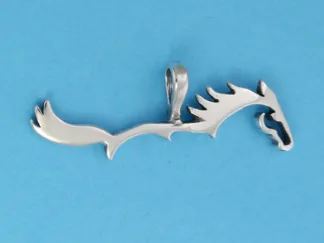 Microsculptures 1265 Horse Topline Silver Pendant