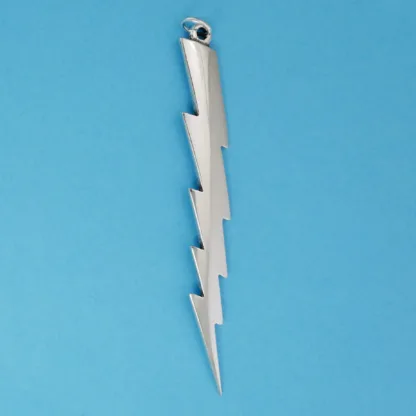 Microsculptures 1271 Lightening Bolt Silver Pendant