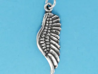 Microsculptures 1282 Angel Wing Silver Charm