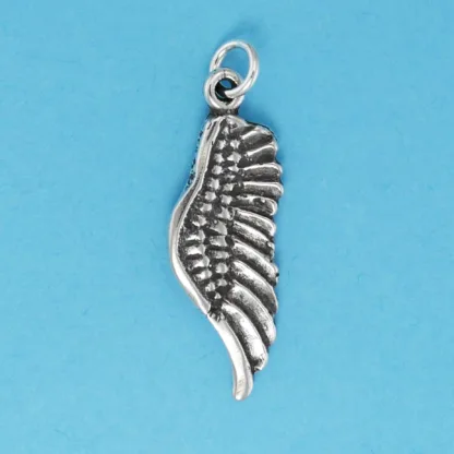 Microsculptures 1282 Angel Wing Silver Charm