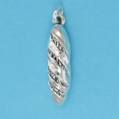 Microsculptures 1288 French Bread Silver Charm