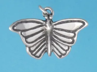 Microsculptures 1291 Butterfly Silver Charm