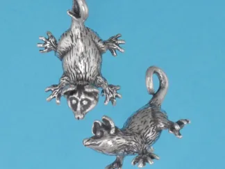 Microsculptures 1292 Opossum Baby Silver Pendant